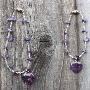 Amethyst bracelet and anklet (item#4)